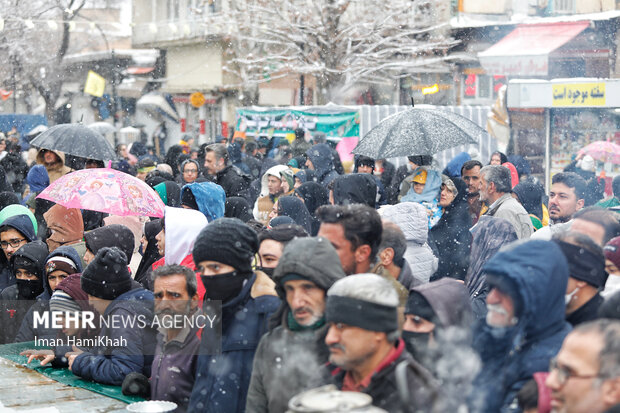 جشن ۱۵ کیلومتری میلاد منجی در همدان