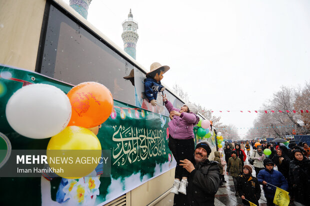 جشن ۱۵ کیلومتری میلاد منجی در همدان