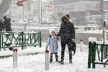 بارش برف در آستانه اشرفیه