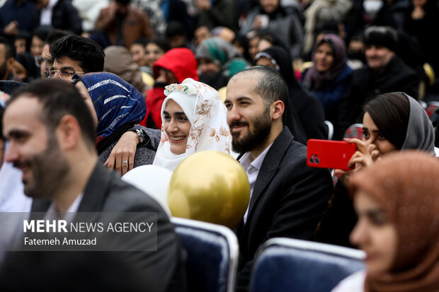 مراسم بیست و ششمین دوره ازدواج دانشجویی طرح ملی همسفر تا بهشت عصر روز دوشنبه ۷ اسفند ماه ۱۴۰۲ در دانشگاه تهران برگزار شد