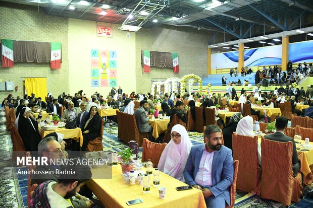 جشن ازدواج دانشجویی ۵۵ زوج دانشجو در بیرجند