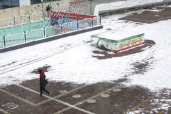 برف و کولاک در مشهد