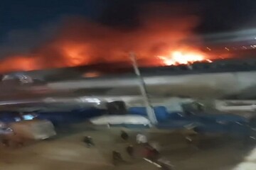 Massive fire engulfs market in Erbil (+VIDEO)