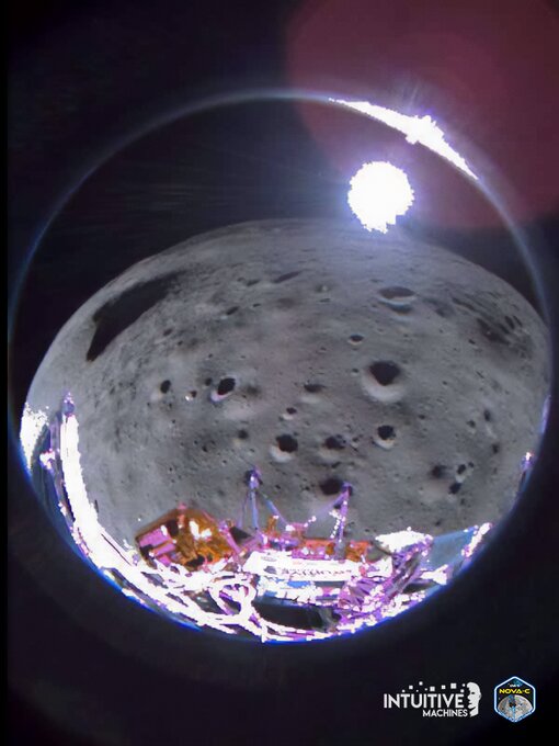 «ادیسه» از ماه به زمین عکس فرستاد