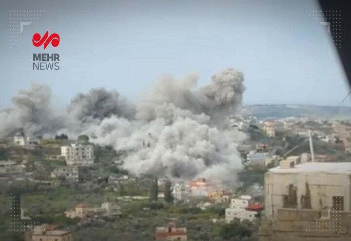 بمباران مناطقی از جنوب لبنان از سوی جنگنده‌های اسرائیلی+ فیلم