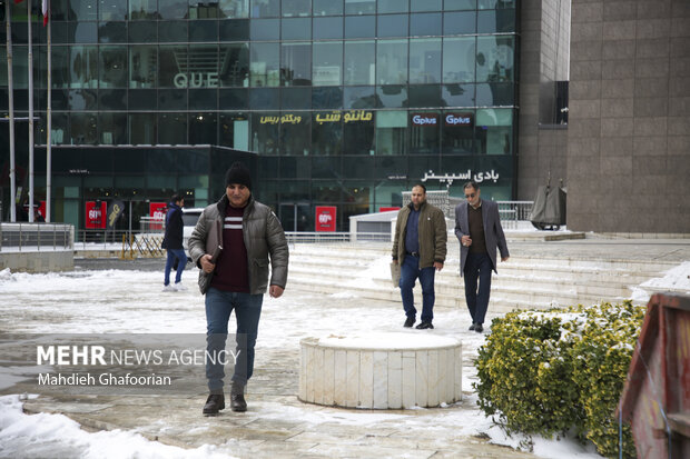 برف و سرما در مشهد