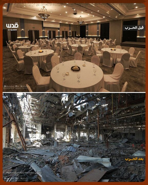 نوار غزه قبل و بعد از حملات ارتش رژیم صهیونیستی+ تصاویر