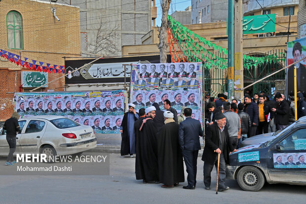 تنور داغ انتخابات در یخبندان اردبیل