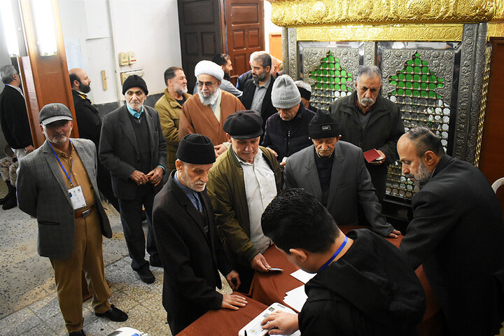 «آیتالله رضا رمضانی» رای خود را به صندوق انداخت