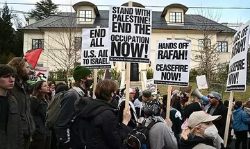 Washington'da İsrail karşıtı protesto