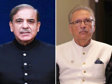 پاکستانی صدر نومنتخب وزیراعظم شہباز شریف سے حلف لیں گے