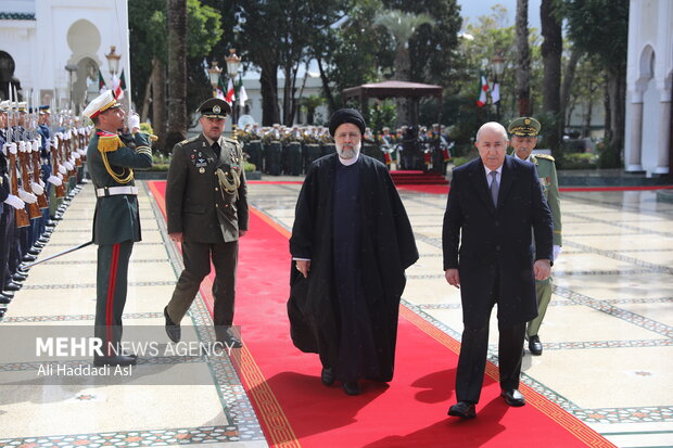 Algeria's president receives president Raeisi