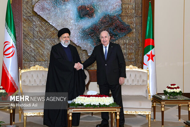 Algeria's president receives president Raeisi