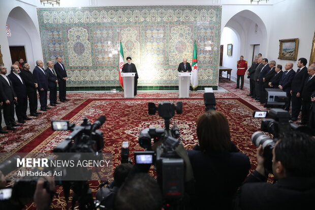 Iran, Algeria presidents presser