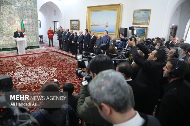 Iran, Algeria presidents presser