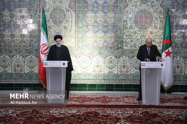 Iran, Algeria presidents presser