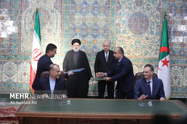 Iran, Algeria presidents presser