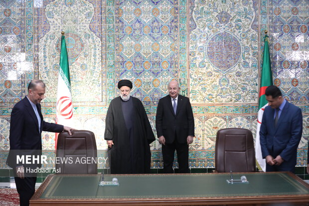 Iran, Algeria presidents presser