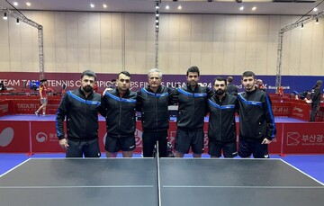 Iran's men table tennis team advances in ITTF ranking