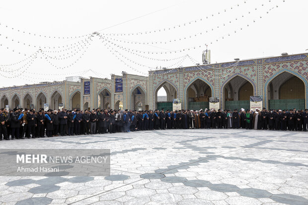 تشییع پیکر آیت‌الله «محمد امامی کاشانی» در مشهد مقدس