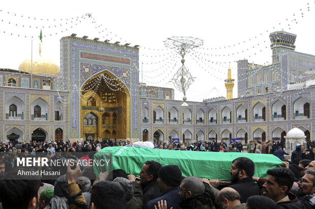 تشییع پیکر آیت‌الله «محمد امامی کاشانی» در مشهد مقدس