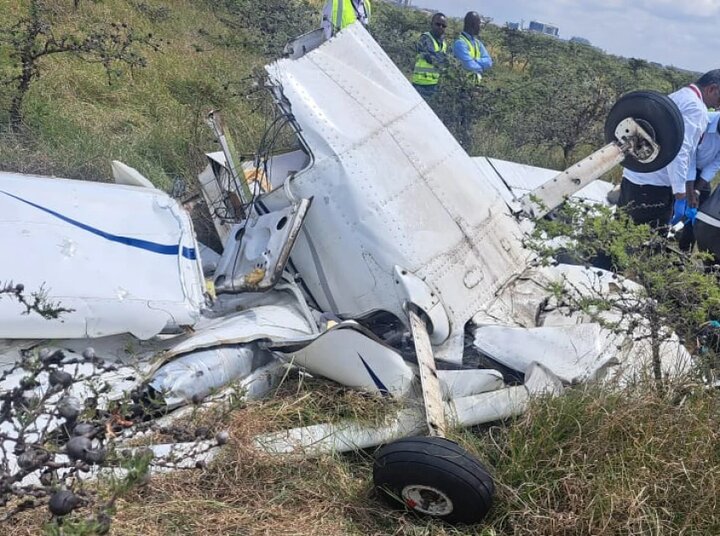 Plane collision in Kenya's capital kills two people 