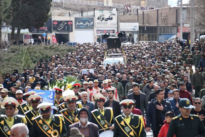 تشییع شهید مرزبان «علیرضا موذن» در بیرجند