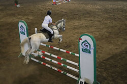 ششمین مسابقه پرش با اسب در گرگان برگزار شد