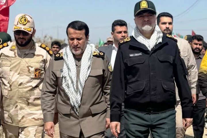 حضور سردار رادان در یادمان شهدای کانال کمیل و حنظله حضور سردار رادان در یادمان شهدای کانال کمیل و حنظله