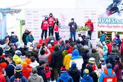 Snowboard competition in Dizin ski resort
