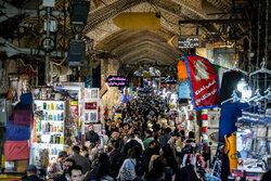 Tehran Grand Bazaar on eve of Nowruz
