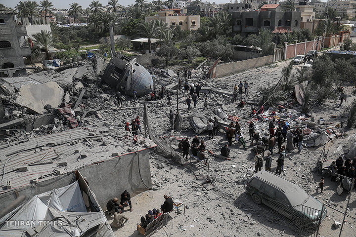 Israel bombs mosque in Gaza, hitting families sheltering nearby