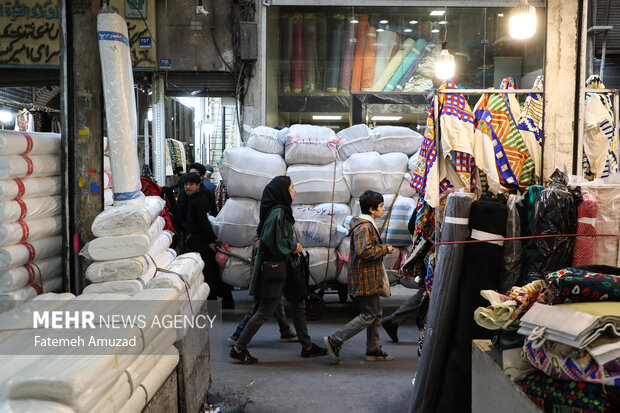 بازار تهران در آستانه سال نو