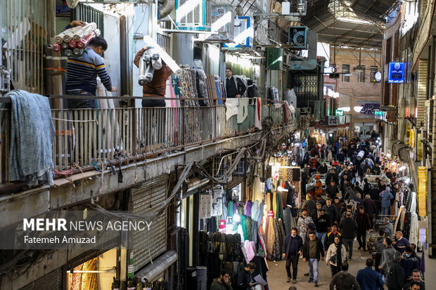 بازار تهران در آستانه سال نو