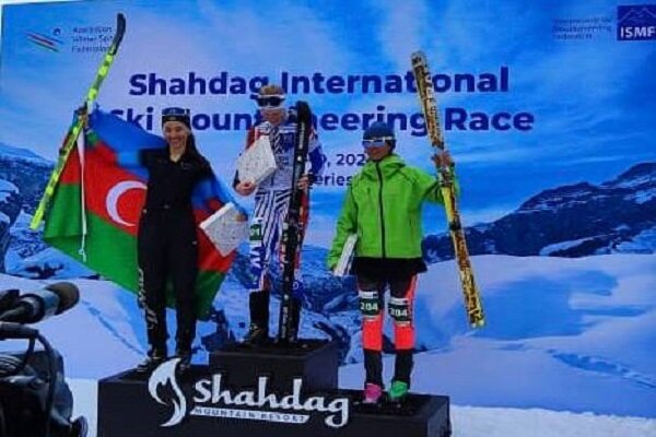 نماینده ایران در مسابقات کوهنوردی با اسکی آذربایجان سوم شد