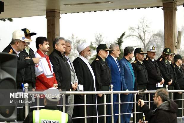 رزمايش طرح نوروزی جاده ای پلیس در گیلان