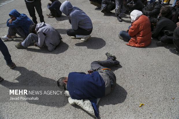 ۳۰ معتاد متجاهر در نور دستگیر شدند