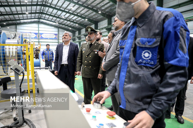 Batteries factory inauguration by defense minister
