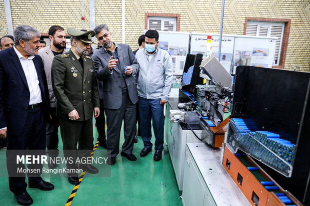 Batteries factory inauguration by defense minister
