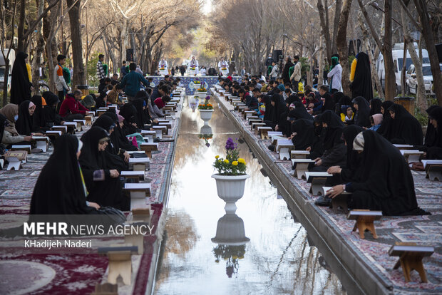 محافل معنوی اصفهان با زیباسازی متفاوت در دل بهار طبیعت