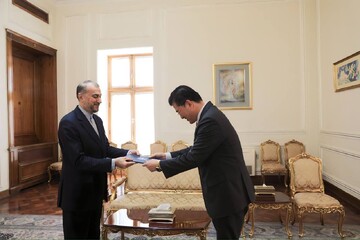 سفير كوريا الجنوبية الجديد يقدم أوراق اعتماده إلى وزير الخارجية الايراني