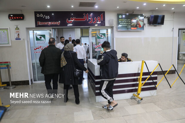 مصدومان آخرین چهارشنبه سال در بیمارستان فارابی