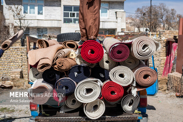 ترافیک قالیشویی در روز‌های پایانی سال