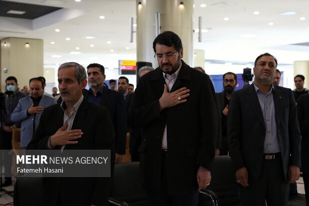 آیین افتتاح پروژه های عمرانی فرودگاه شهید هاشمی نژاد مشهد