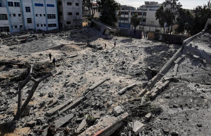 At least 36 killed in Israeli air raid on centeral Gaza