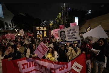 تظاهرات شهرک‌نشینان در برابر محل اقامت «نتانیاهو»