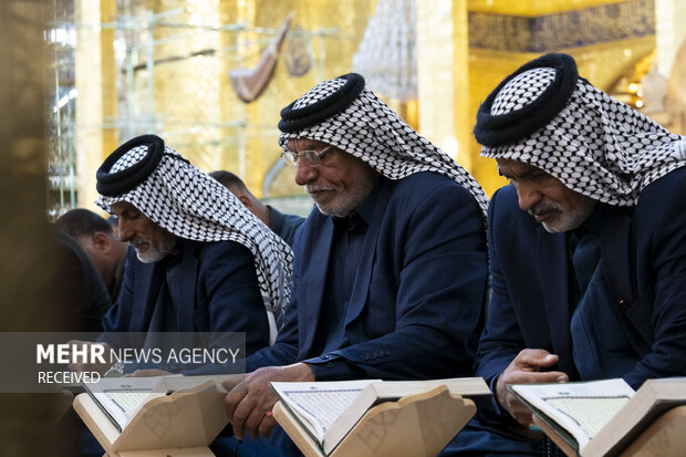 ترتیل خوانی قرآن در حرم مطهر حضرت سیدالشهداء (ع)