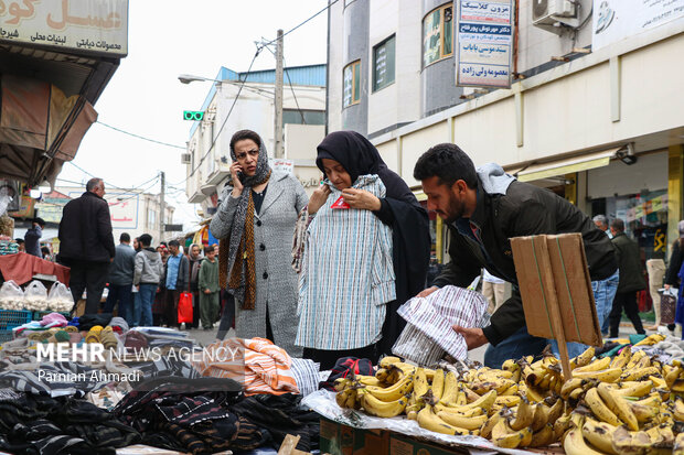 حال و هوای بازار عید نوروز در آمل
