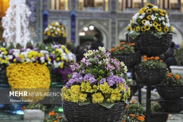 لحظه شماری برای آغاز سال نو در حرم امام رضا (ع)