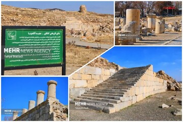 نمایشگاه تاریخ و احساس کهن در دومین بنای سنگی ایران/معبد آناهیتا گواه تمدن ایران باستان است